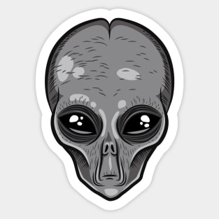 Alien Head Sticker